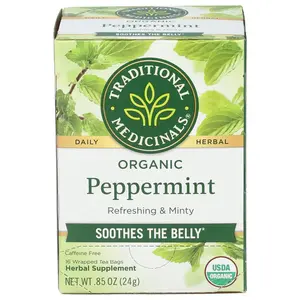 Traditional Medicinals Tea Peppermint Org - 16.000 BG