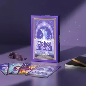 The Last Unicorn Tarot Card Game, 1 Box Interactive Tarot Card Game Props, Fun Party Board Game, Perfect Gift for Tarot Card Enthusiasts, Durable Tarot Cards