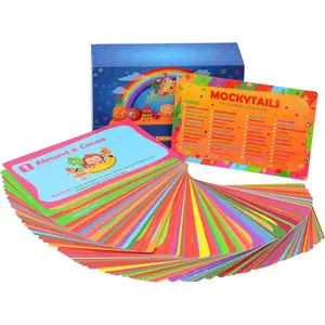 100 Fun non-alcoholic drinks for kids Oversized cards: easy to read (152mm x 101