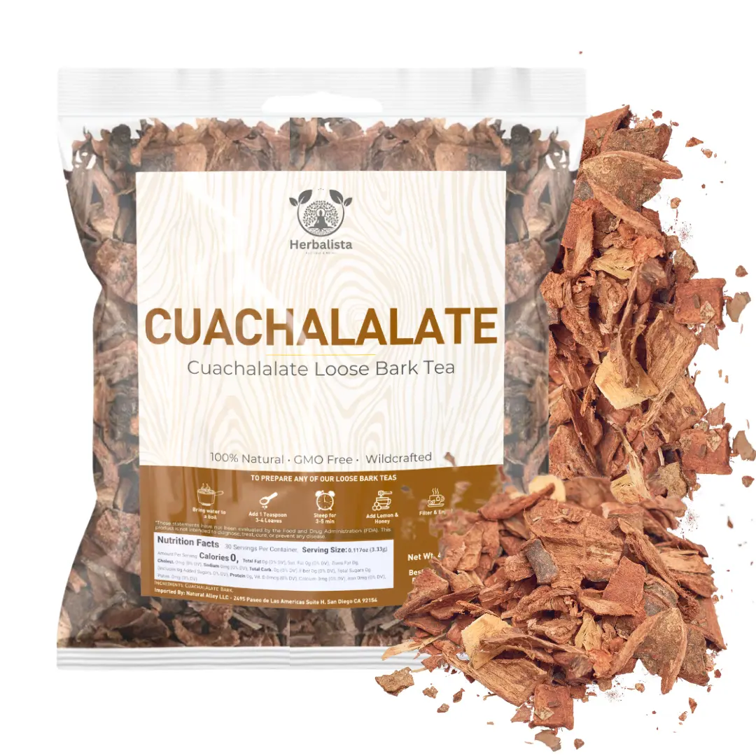 Herbalista - VIRAL Cuachalalate Bark Herbal Tea  1 LB (453g) - Juliana Adstringens - Mexican Cuachalala Tea | All-Natural Loose Leaf | Non-GMO Mexican Herbal Tea