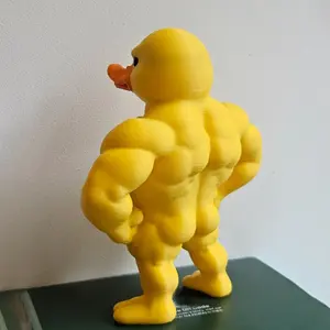 Muscle Duck Statue, Novelty Desktop Decoration, Cute Bookshelf Sculpture, Multifunctional Indoor Outdoor Decor, Fun Home Ornament Gift, Cute Collectible Figurines, Indoor Outdoor Decorative, Decoration Figure