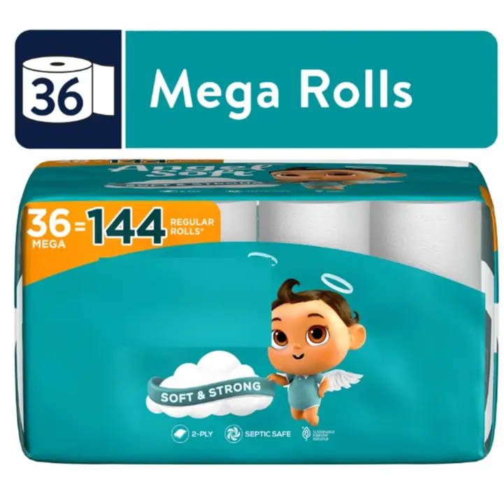 2-Ply Toilet Paper, 36 Mega Rolls 2-Ply Toilet Paper, 36 Mega Rolls