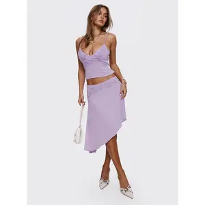 Pappilion Asymmetrical Skirt Lilac