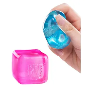 Nee Doh Nice Ice Baby Stress Relief Toy - Compact Silicone Cube for Squishy Fun & Decompression