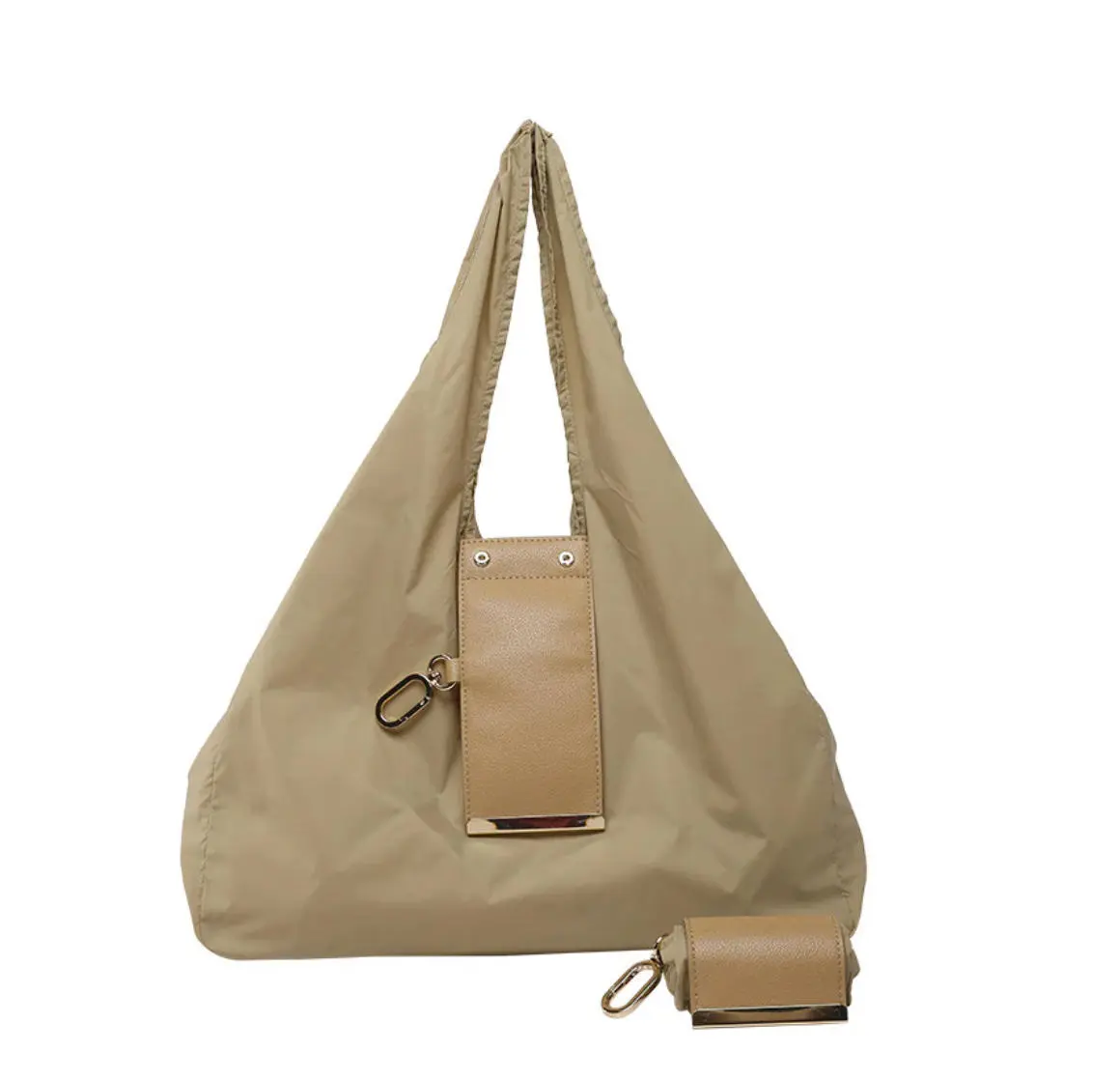 Keychain tote bag, foldable and reusable mini bag with keychain, waterproof and expandable tote bag, suitable for everyday use, outdoor travel storage bag, stylish women’s shoulder bag, gift, reusable shopping bag, waterproof material, summer vibes