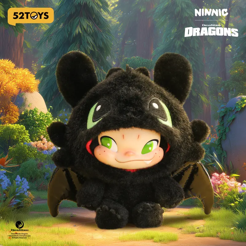 NINNIC & TOOTHLESS Limited Edition Plush Toy Kawaii Creative Gift Room Decor Desktop Decoration Gift for Birthday Party Stuffed