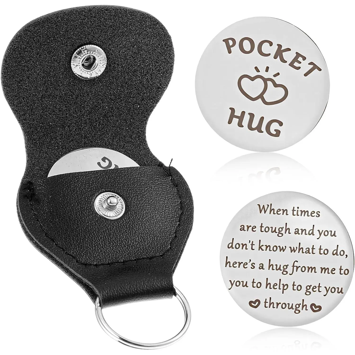 Pocket Hug  for Women Men Inspirational Encouragement    Birthday Gifts for Women Friendship Thoughtful Graduate Support  for Bestfriend Bff Bestie  to School
