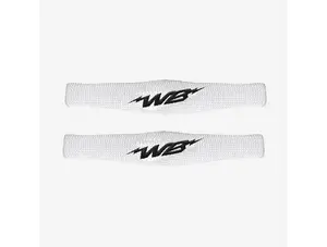 We Ball Sports Adjustable Elastic Skinny Bicep Bands (White, 2-Pack) – Fitness & Sports Workout Accessories, Adjustable Elastic Band