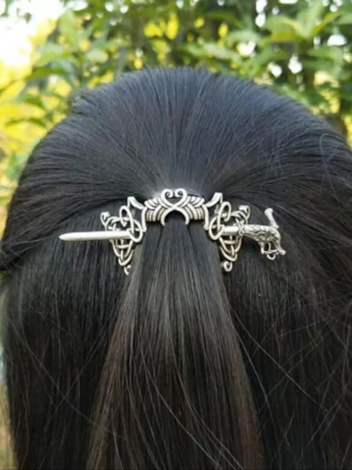 Vintage Viking Texture Metal Celtic Knot Design Hair Pin, Dragonfly Clip, Retro Style Hair Accessories for Women & Girls, Trendy Hair Accessory for Daily Wear, Hairpin