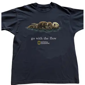National Geographic with "Go with the flow" Baby Tee