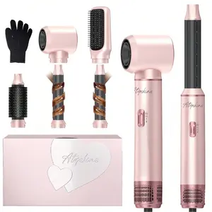 5 in 1 Hair Styler Pro, Left&Right Magic Hair Curler, Heated Curler, 3 Wind Speed and Temperature, Multi-Styler 5 in One for Drying Curling Straightening,Hair Styling