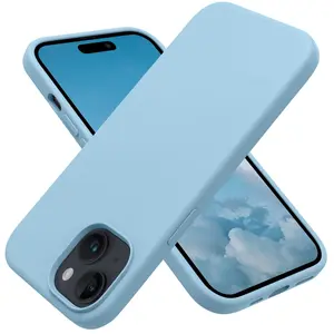 OTOFLY Compatible with iPhone 15, Liquid Silicone Case for 15, Full Body Protective Cover, Shockproof, Slim i Phone Case, 6.7 inch Cellphone Accessories, Devices Protection, Smartphone Phonecase apple silicone Protector Casing