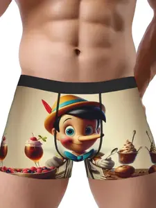 Men's Underwear Featuring Cartoon Characters - Comfortable Briefs for Everyday Wear - Menswear