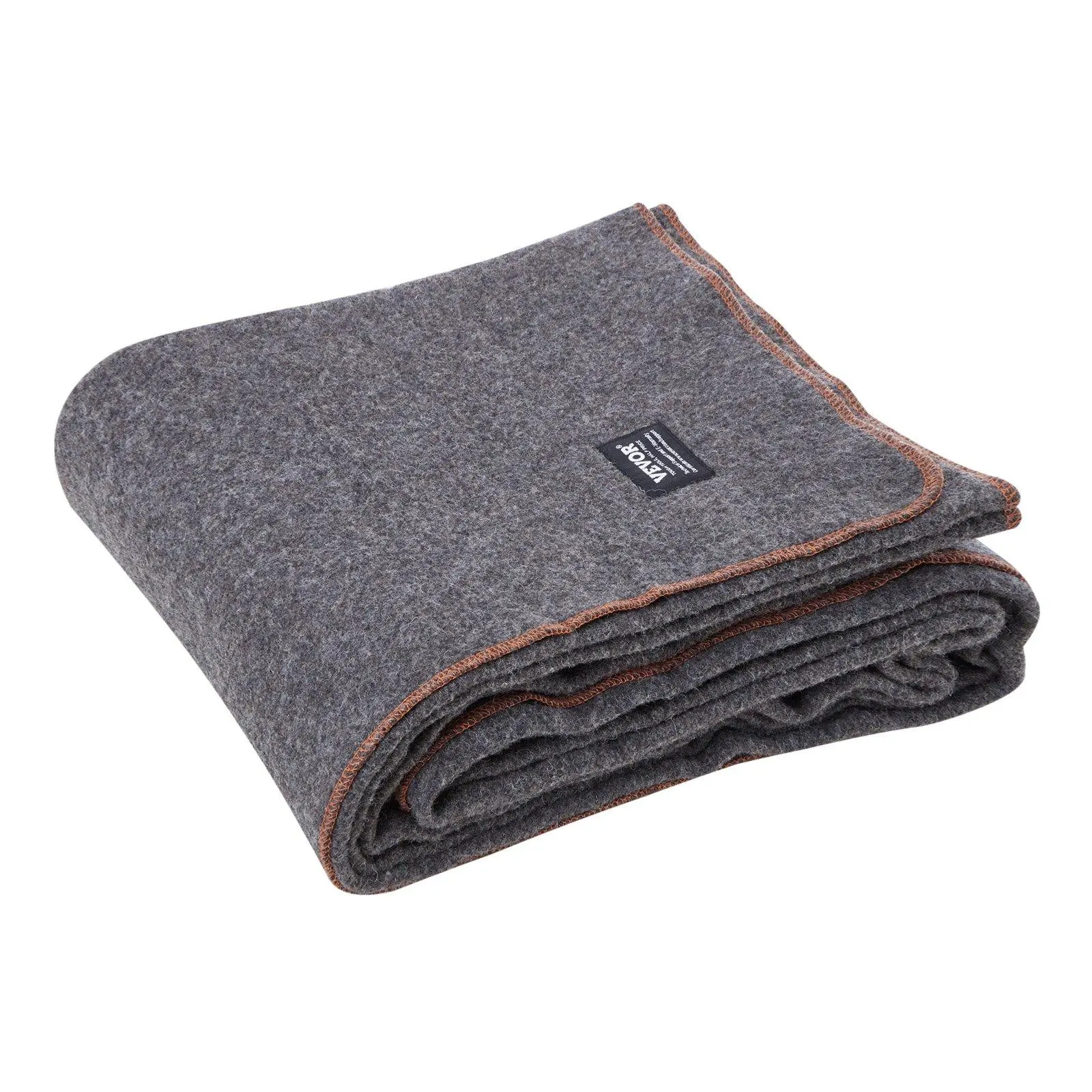 【SummerFinds】Unisex 80% Wool Blend Outdoor Camping Blanket - Light Grey, 64"x88" Generous Fit, Warm Heavyweight Practical Throw, Camping Hiking Travel Sleeping Gear Accessory, Camping Equipment, Cozy Blanket, Portable Throw Blanket