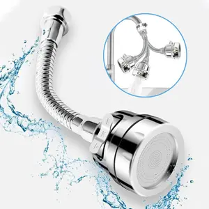 Kitchen Faucet Sprayer Attachment 360 °   Rotatable Anti-Splash Water Saving Tap Head with Universal Adapter Set Stainless Steel Extender for Sink Accessories Tools.