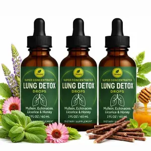 summervibes Herbal Lung Support Drops | Mullein, Echinacea, Licorice & Honey | Daily Respiratory Wellness Liquid 60ml