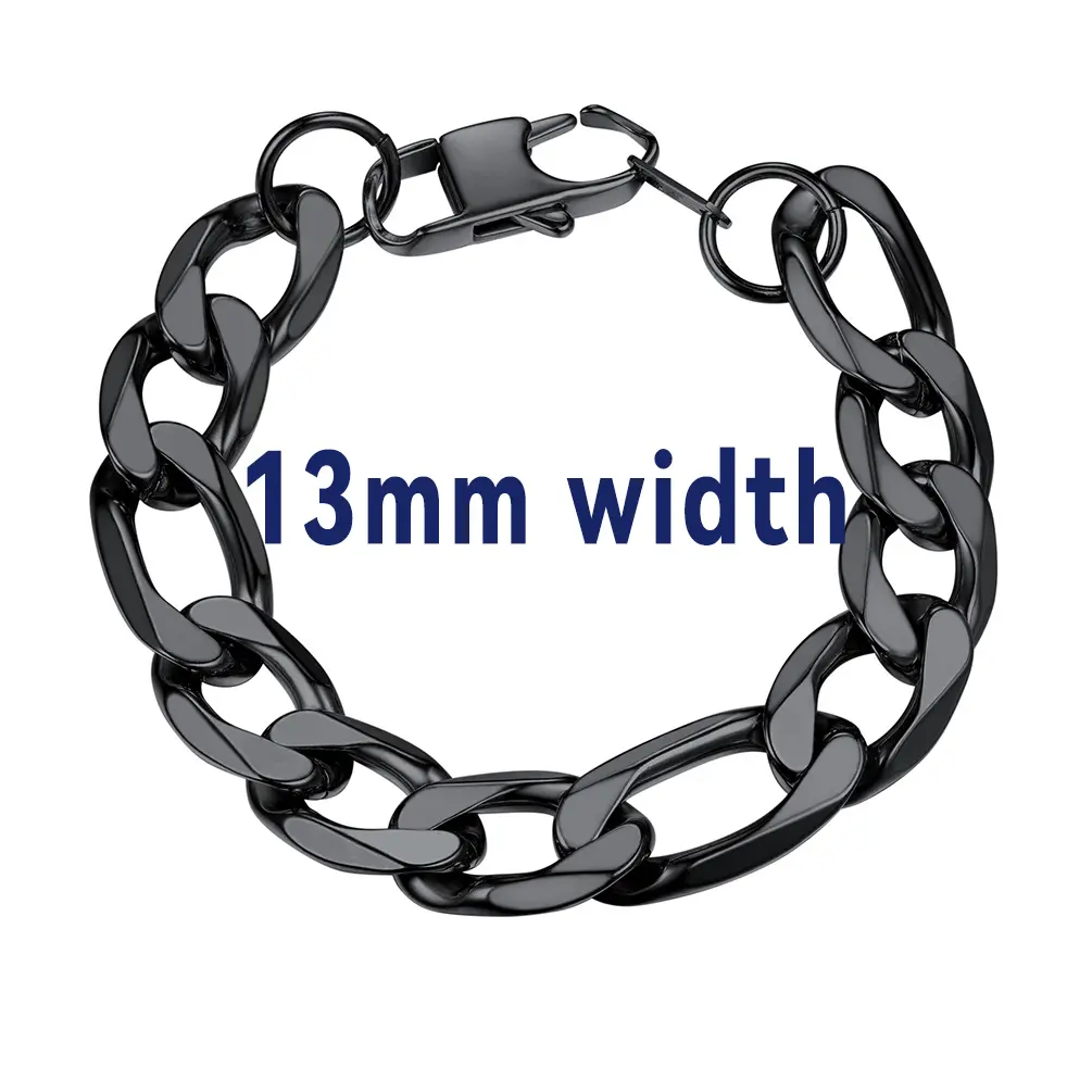 Smooth Figaro-13mm Width-Black