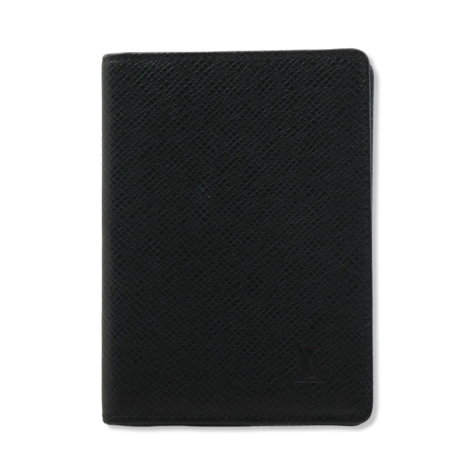 Pre-owned Louis Vuitton Taiga Leather Small Leather Goods Taiga Porto 2 Cult Vertical Card Holder LV1869