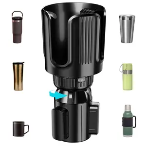 Car Cup Holder Expander, Cup Holder Extender for Car with Adjustable Base, Fits Yeti 24/36oz, Hydroflask 32/40oz, Large Bottles in 3"-3.9" (16-40oz)