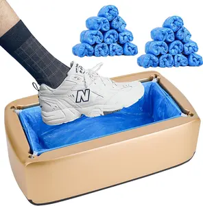 Automatic Shoe Cover Dispenser 200pcs, Automatic Shoe Cover Machine, Machine Shoe Booties Disposable  Plastic Bags  for Indoors Home, Hospital
