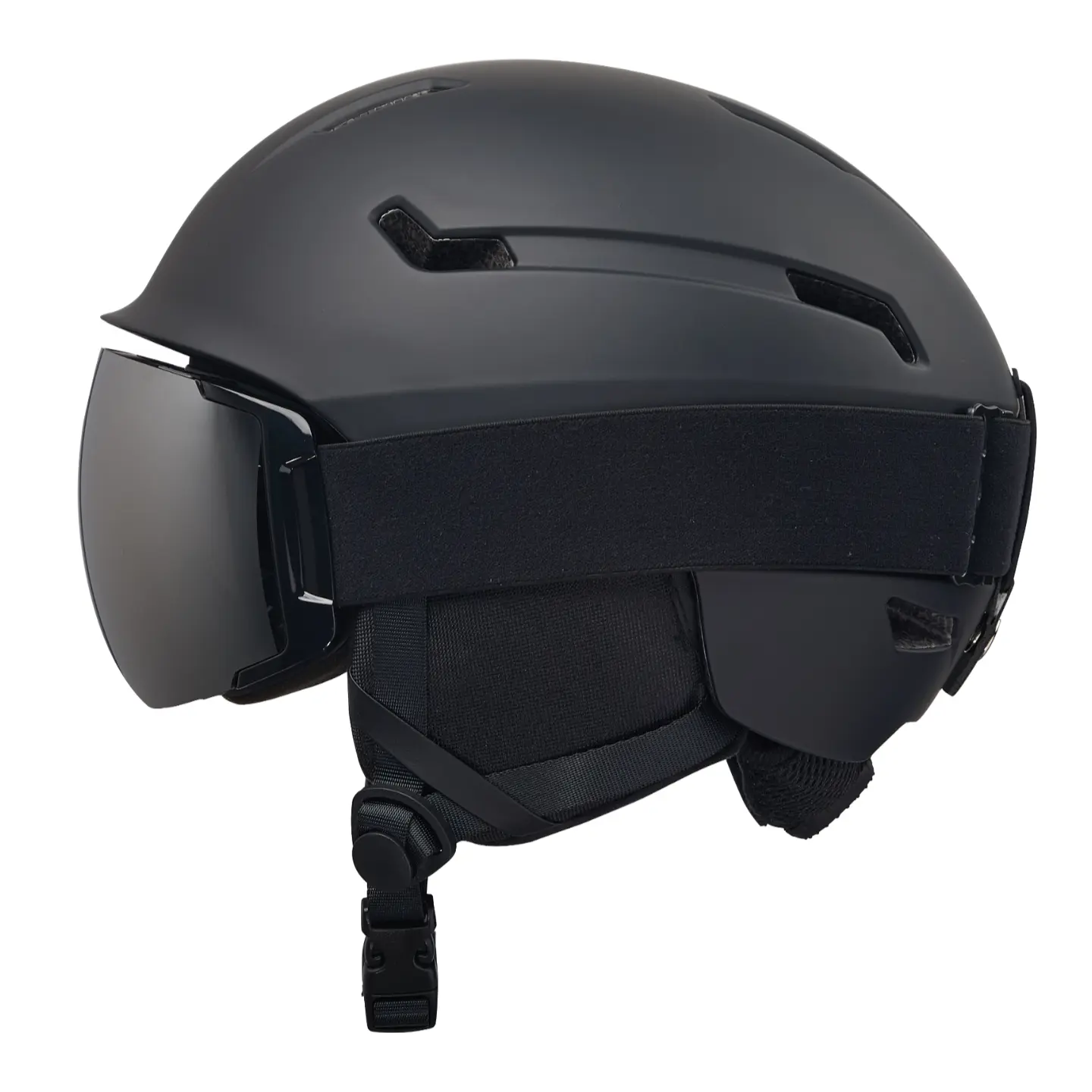 UVJ Multi-Size Adjustable Shockproof Ventilated Ski & Snowboard Head Helmet - Polycarbonate Shell EPS Foam Core Individual Vents, Removable Ear Pads, Lightweight, Double Protection, Anti-Fog Goggles Compatible for Skiing, Skateboarding, Entertainment, Ski