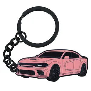 Dodge Challenger Charger SRT Keychain Accessories, Premium Car Key Fob for Dodge Owners 2015–2022, For Muscle Car Enthusiasts & Charger Fans, Modern Automotive Gift for Daily Carry