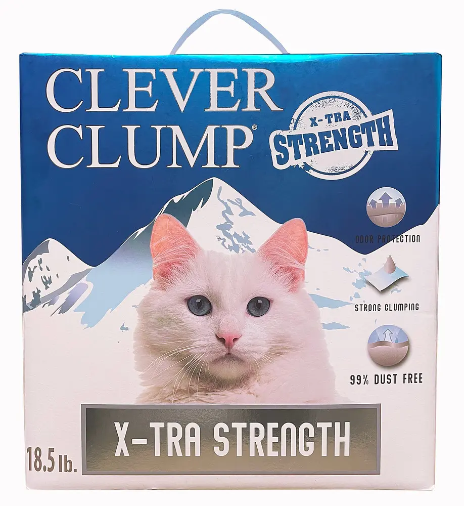 Scoochie Pet Products 18.5 lbs Clever Clump Bentonite Boxed Cat Litter