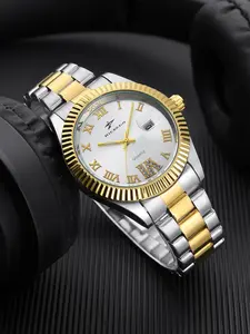 Men's Business Fashion Round Dial Simulated Quartz Wristwatch, Trendy Versatile Watch, Suitable for Party and Daily Wear, Perfect Birthday Gift, Comes with Gift Box, Business Fashion Watches, Stylish Watch