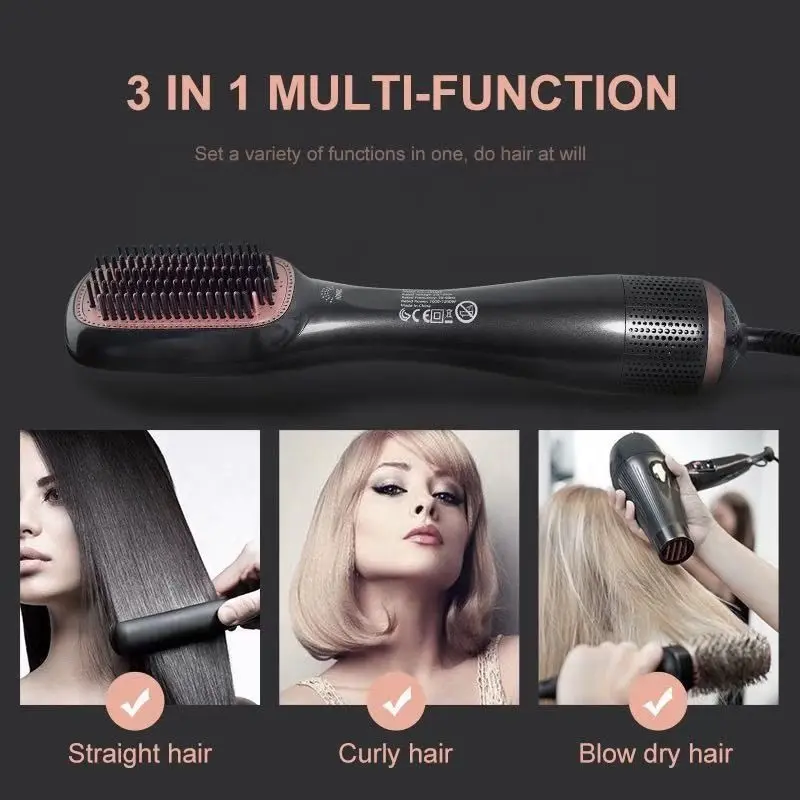 One-Step Hair Dryer and Styler, All-in-One Hair Brush Straightener for Salon-Quality Smooth & Straight Styles