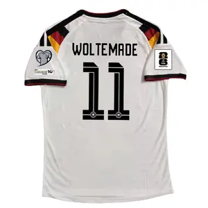 Soccer jersey/26-27 Germany home/white/fan version/men's/short sleeved/casual/sports top/No.11