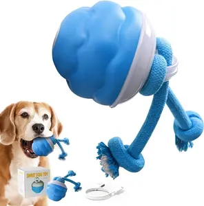 Interactive Dog Toys, Moving Dog Ball with Touch Activated, Active Rolling Ball for Puppy and Medium Dogs, Squeaky, USB Rechargeable