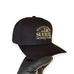 Unisex 5-Panel Cotton Snapback Baseball Cap, Black Adjustable-Fit Hat with Red Under Visor, Ideal for Daily & Outdoor Use