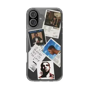 Drake Album Covers and Tracklists Clear Phone Case 2| Compatible for iPhone 16-11 series & More