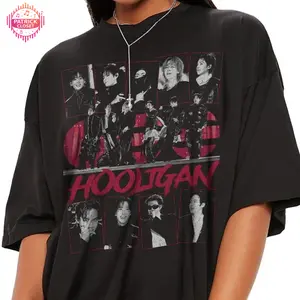 Hooligan Graphic Tee, Vintage 90s Kpop Shirt, First Time Hooligan, Kpop Music Vintage Tee, Sweatshirt, Hoodie