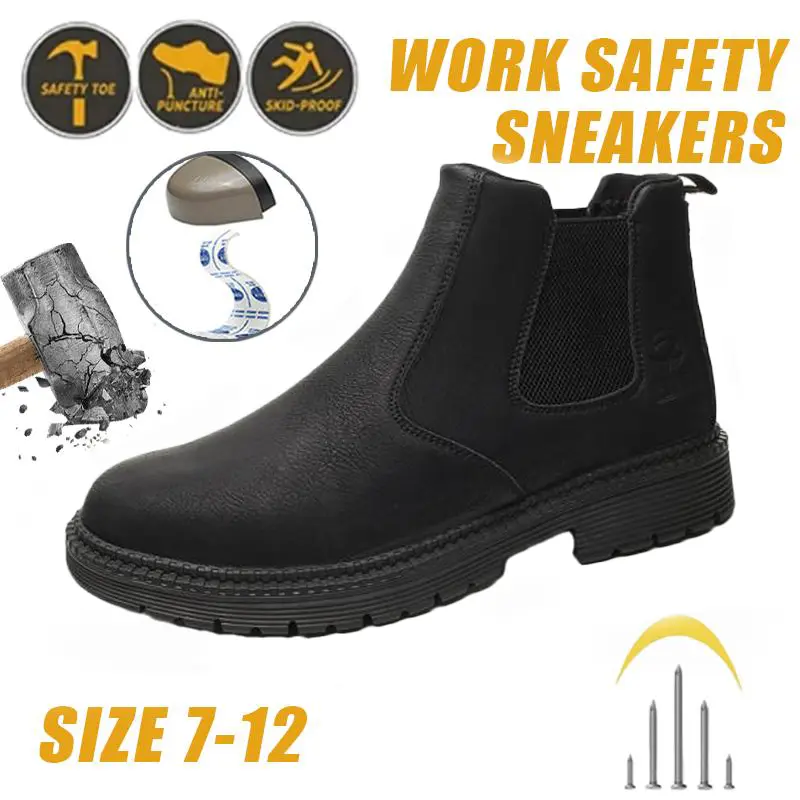 Women's Work Safety Footwear - Composite Toe Sneakers, Waterproof, Anti-Puncture, Air-Cooled, Size 7-12 Shoe