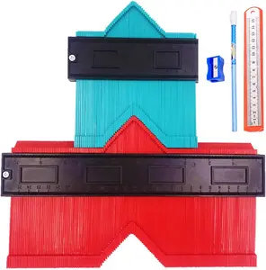 Relitec Contour Gauge Duplicator Set – 5" & 10" Wide Shape Template Tools for Curved & Odd Outlines