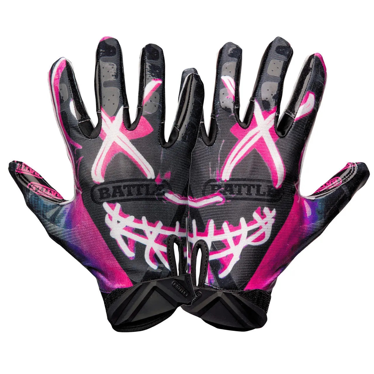 Nightmare Cloaked Receiver Football Gloves (Adult)