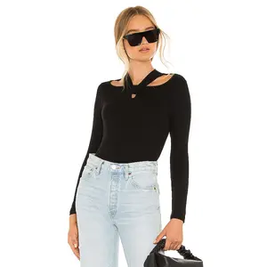 LNA Etude Rib Top in Black