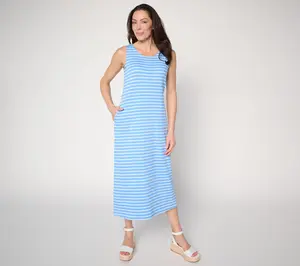 Belle by Kim Gravel Petite TripleLuxe Knit Spring Maxi Dress