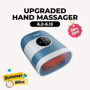 CINCOM Upgraded Hand Massager, Cordless Finger Soother with Comfort Warmth, Customizable Settings, Rechargeable, Provides Soothing Relaxation, Wonderful Gift for Loved Ones,summerwins