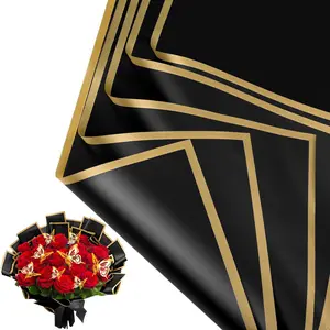 (20 Sheets) Butterfly Decorative Floral Gift Paper, Waterproof Semi-Transparent Packaging for Christmas Bouquets and Gifts