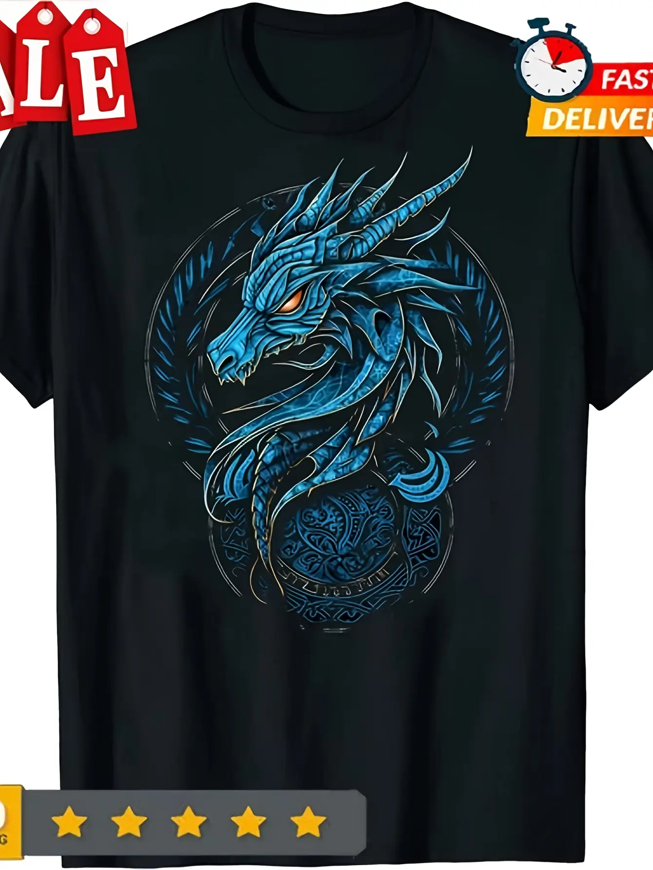 Celtic Dragon Enthusiast Unisex T-Shirt in Sizes S