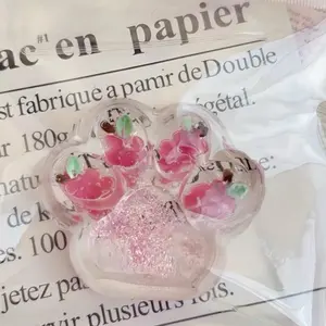 【2025 New】1pcs Squishy Cat Paw Squishy Toys, 3 Inch Big Cute Kawaii fufu Squishies,Sticky Squishy Cat Paw Fur Ball,Super Soft Squishy Stress Relief Funny Fidget Toys Novelty Things Suitable for Adults Kids(Grape)