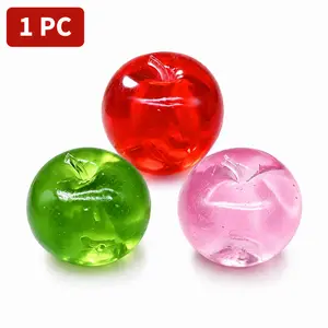 1 PC Oil-Gloss Apple Stress Relief Toy, Moldable Slow-Return Squeeze Fun, Perfect for Unwinding and Venting, Unique Interactive Plaything