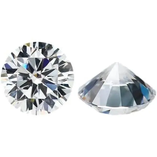 Synthetic Cubic Zirconia Loose Stones, AAAAA Grade White Round Cut Gemstone for Jewelry Making, Multi-Size 12mm 10pcs for Ring & Pendant, 3.25-15Mm, Pendant Making Jewelry, Synthetic Cz