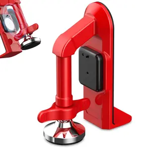 Door Wedge Alarm 80dB Portable, Anti-Intrusion Door Stop for Apartment, Rental, Airbnb, Adjustable No-Drill Security Lock, Loud Siren for Night Shift Workers, Day Sleepers, Home Alone, Red
