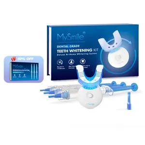 MySmile Original Teeth Whitening Kit + Remineralizing Gel Pack Sensitive Oral