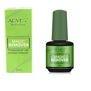 Aliver Professional nail Product Removes Soak Off Gel Polish, Magic remover 0.5 Oz \ 15 ml
