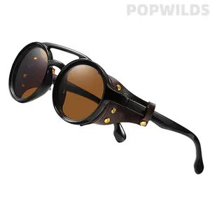 Vintage Steampunk Goggles Sunglasses for Men & Women, Windproof Outdoor Riding Glasses, Retro Aviator UV Protection Shades for Motorcycle, Cycling, Hiking, Climbing & Festival Fashion, Lightweight Punk Eyewear for Travel & Daily Wear
