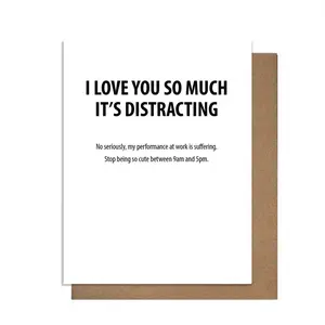Distracting Funny Love Card